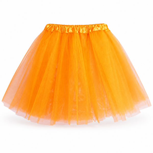 50cm 3 Layer Tutu - Orange — PT1602