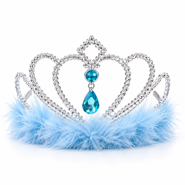 Tiara with Feather - Assorted Colours — PT1926-1