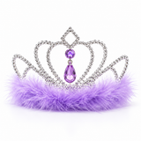 Tiara with Feather - Assorted Colours — PT1926-2