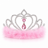 Tiara with Feather - Assorted Colours — PT1926-3
