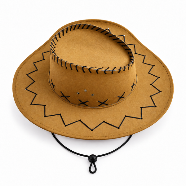 Felt Cowboy Hat - Light Brown — PT2610