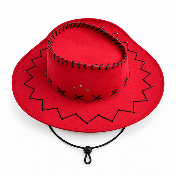 Felt Cowboy Hat - Red — PT2611