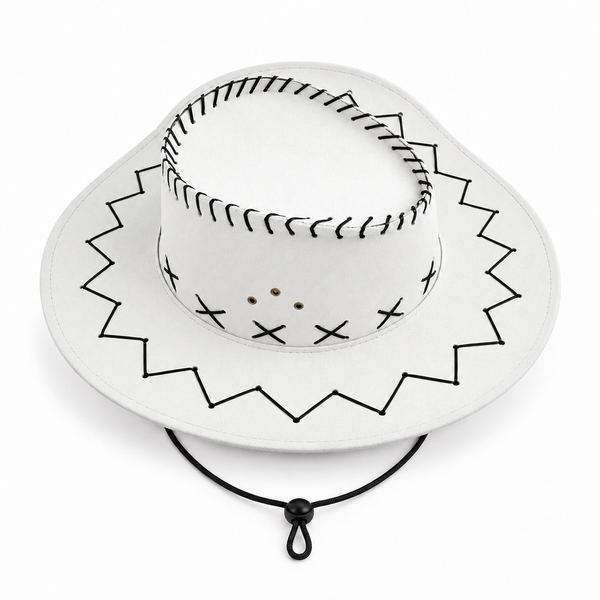 Felt Cowboy Hat - White — PT2613