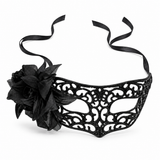 Venetian Hollow Eye Mask - Black & White — PT2781-2