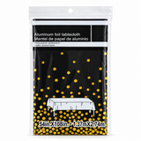 Dotted Foil Tablecloth – Assorted Colours (PT3303)