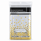 Dotted Foil Tablecloth – Assorted Colours (PT3303)