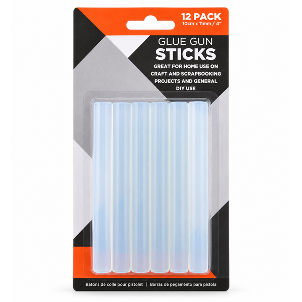 Hot Glue Gun Sticks (Dia:11mm x L:10cm) 12PK — QE0001