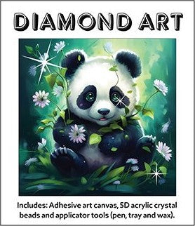 5D Diamond Art Kit (30x30cm) - Panda