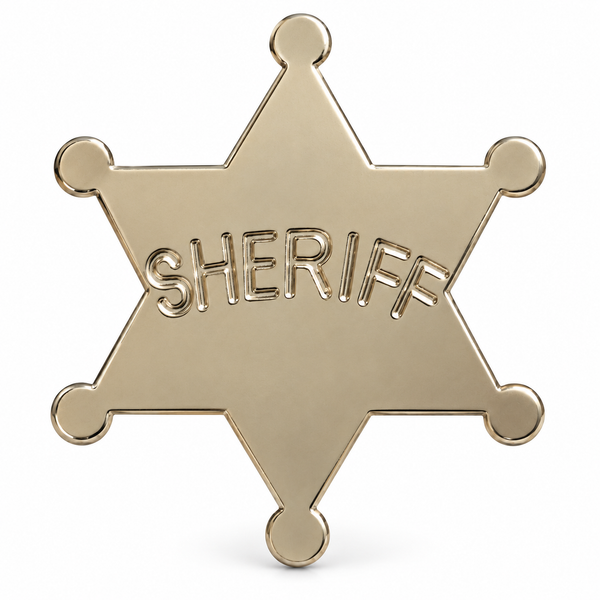 Sheriff Costume Badge