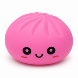 Pink smiling dumpling squishy