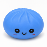Blue smiling dumpling squishy