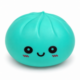 Turquoise smiling dumpling squishy