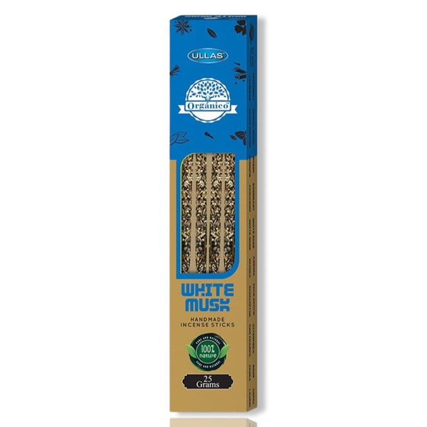 Ullas Organico Incense Sticks (25gm) - White Musk
