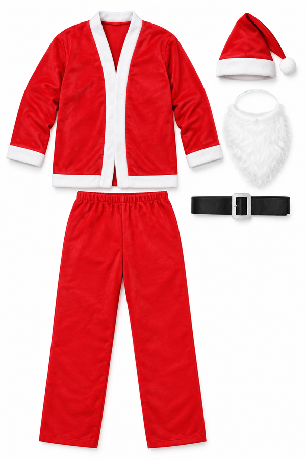 Adult Santa Suit – 5 Piece Set