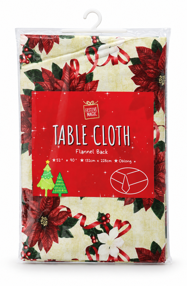 Christmas Vinyl Tablecloth – Rectangle