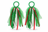 Christmas Organza Ribbon Hair Ties – 2 Pack