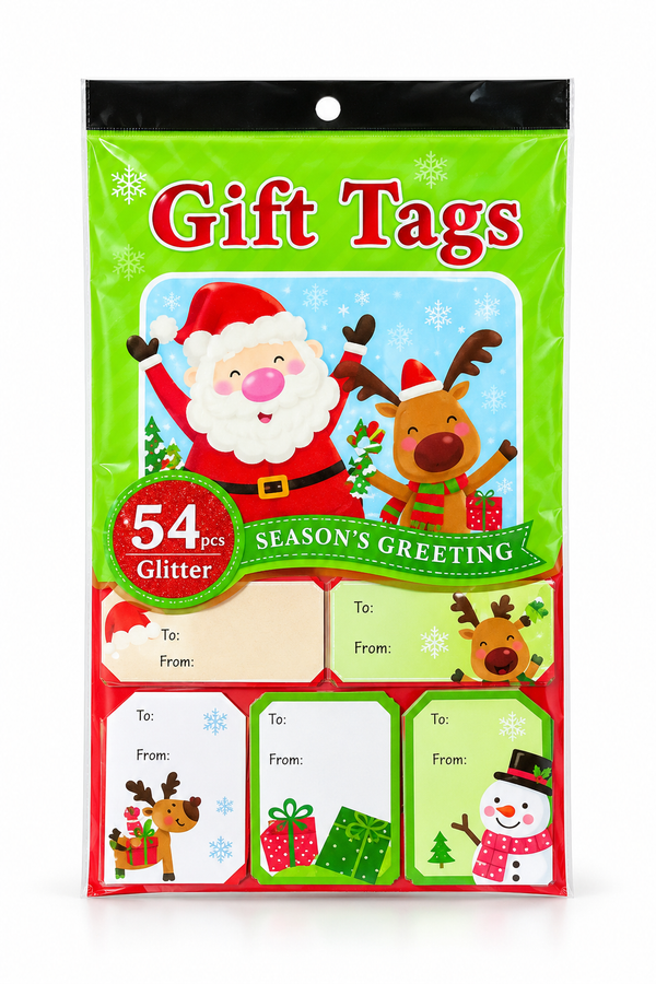 Christmas Gift Tag Book 54 Pack