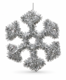 Tinsel Snowflake Decoration – 30 cm