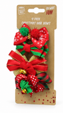 Christmas Ribbon Bow Hair Clips – 4 Pack