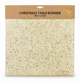 Glitter Organza Christmas Table Runner – 140 × 35 cm