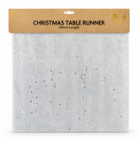 Glitter Organza Christmas Table Runner – 140 × 35 cm