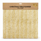 Glitter Organza Christmas Table Runner – 140 × 35 cm