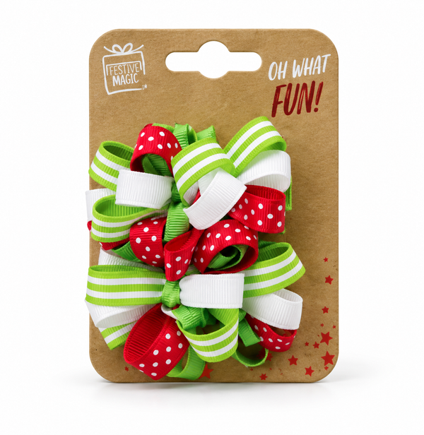 Hair Clip With Ribbon Bow
