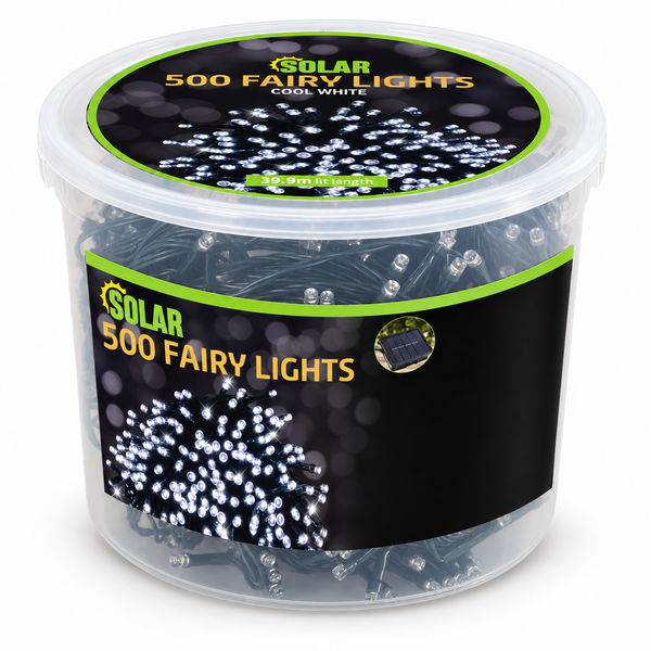 Solar Fairy Lights 500 – Cool White