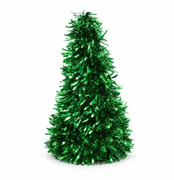 Tinsel Cone Christmas Tree 26 cm