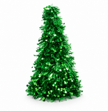 Tinsel Cone Christmas Tree 26 cm
