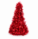 Tinsel Cone Christmas Tree 26 cm