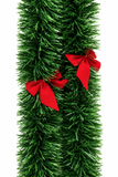 Green Chunky Tinsel with Berries or Bows – 2.4m