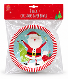Christmas Paper Dessert Bowls – 6 Pack