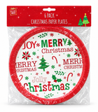 Christmas Paper Plates – 6 Pack, 23cm