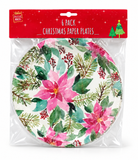 Christmas Paper Plates – 6 Pack, 23cm