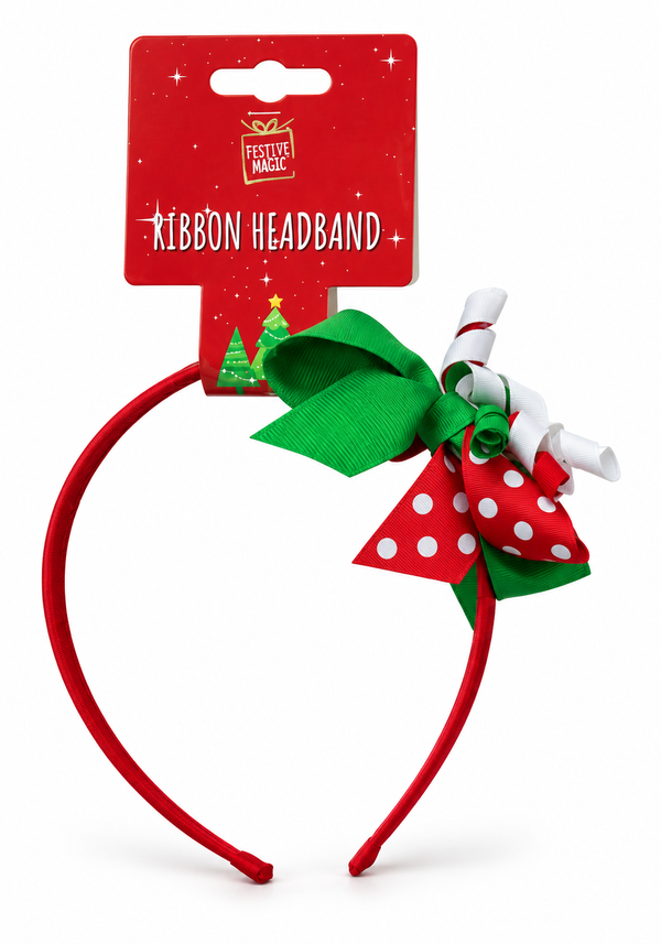 Headband With Ribbon And Bow