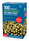 Battery-Operated LED Timer Lights 100