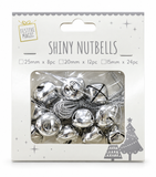 Shiny Christmas Nutbells – Assorted Colours and Sizes