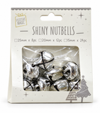 Shiny Christmas Nutbells – Assorted Colours and Sizes