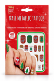 Christmas Metallic Nail Tattoos – 40 Pieces
