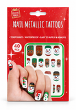 Christmas Metallic Nail Tattoos – 40 Pieces