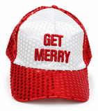 Christmas Sequin Baseball Cap
