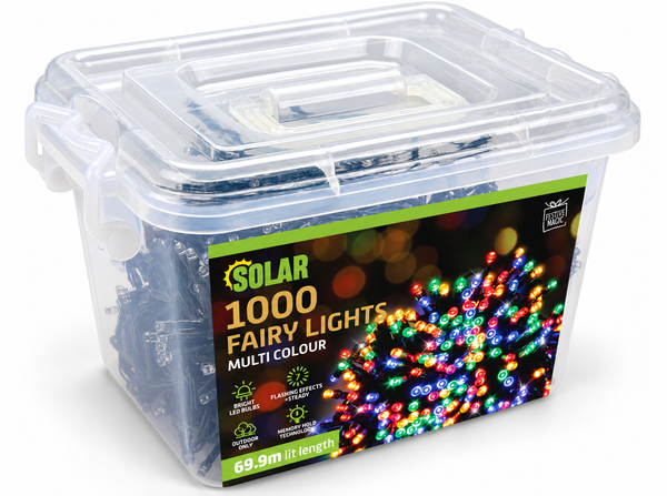 Solar LED Fairy Lights 1,000 – Multicolour
