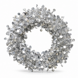 Wavy-Cut Tinsel Christmas Wreath