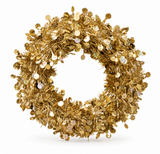Wavy-Cut Tinsel Christmas Wreath