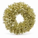 Wavy-Cut Tinsel Christmas Wreath
