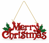 Merry Christmas Hanging Plaque – 39 cm