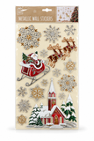 Christmas 3D Puffy Metallic Wall Stickers