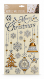 Christmas 3D Puffy Metallic Wall Stickers