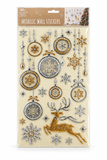 Christmas 3D Puffy Metallic Wall Stickers